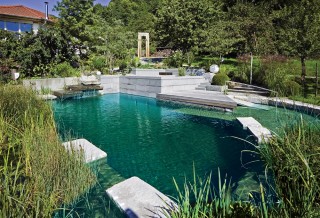 Piscina natural y jardín Widenhorn